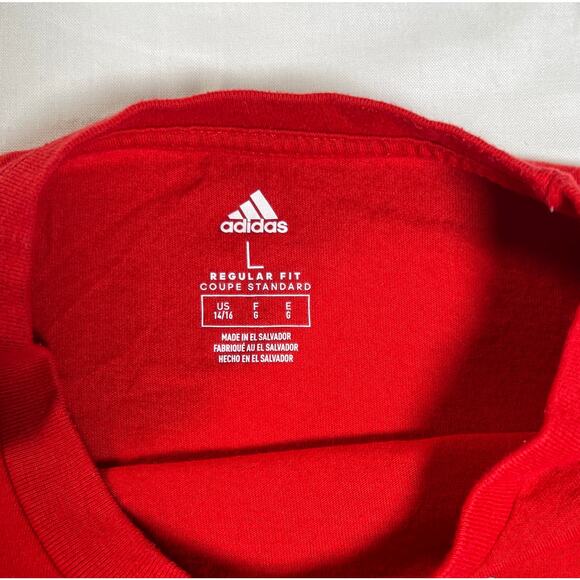 Adidas Women's Long Sleeve, Red, Size Large, Excellent Condition - Picture 6 of 6